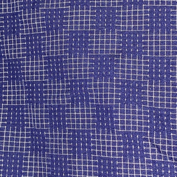 UNTUCKIT  MENS SIZE XXXL BLUE GEO SMALL SQUARES Casual Button Down Shirt CLEAN - Picture 5 of 12